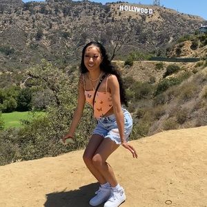 Cute Butterfly Peach Top